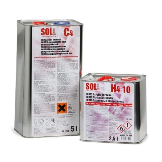 soll лак ms 4 + kllr отвердитель h4 10 7.5 l